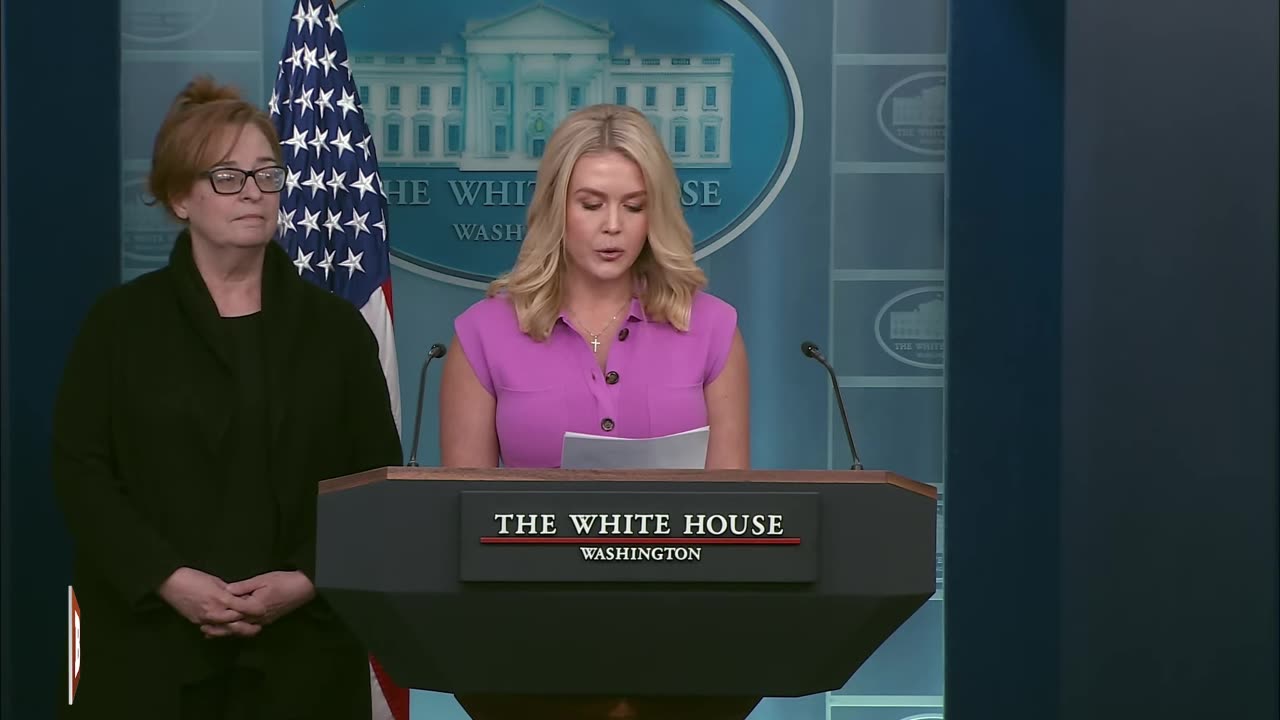 LIVE: Trump Press Secretary Karoline Leavitt Holds Press Conference at White House...
