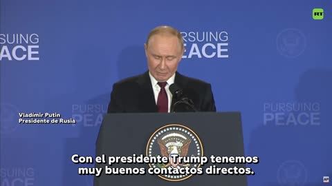 Putin: "Tenemos muy buenos contactos directos con el presidente Trump"