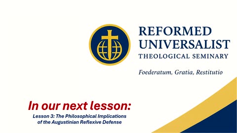 The Problem of Evil | A Theodicy for the Reformed Universalist Lesson 2