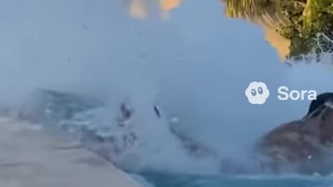 When Sumo Swimmers Hit the Pool 🌊😂