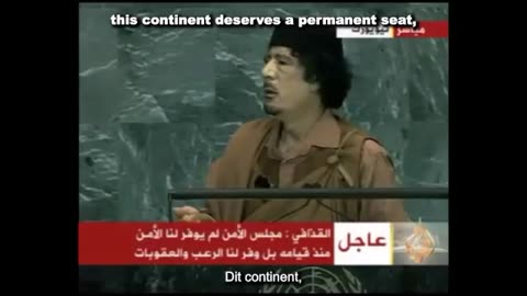 23 Sep 2009 Muammar Gaddafi speech at United Nations General Assembly (ENG/Dutch/NL Subs)