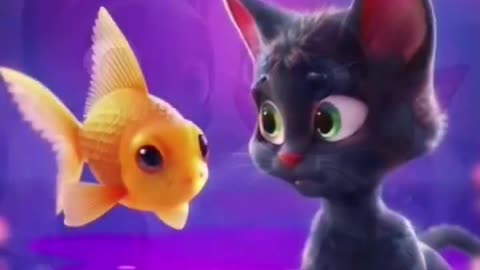 cat and fish