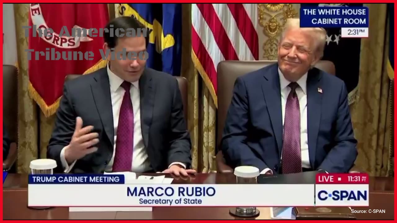 Entire Cabinet Explodes in Laughter as Rubio Cracks Hilarious One Liner