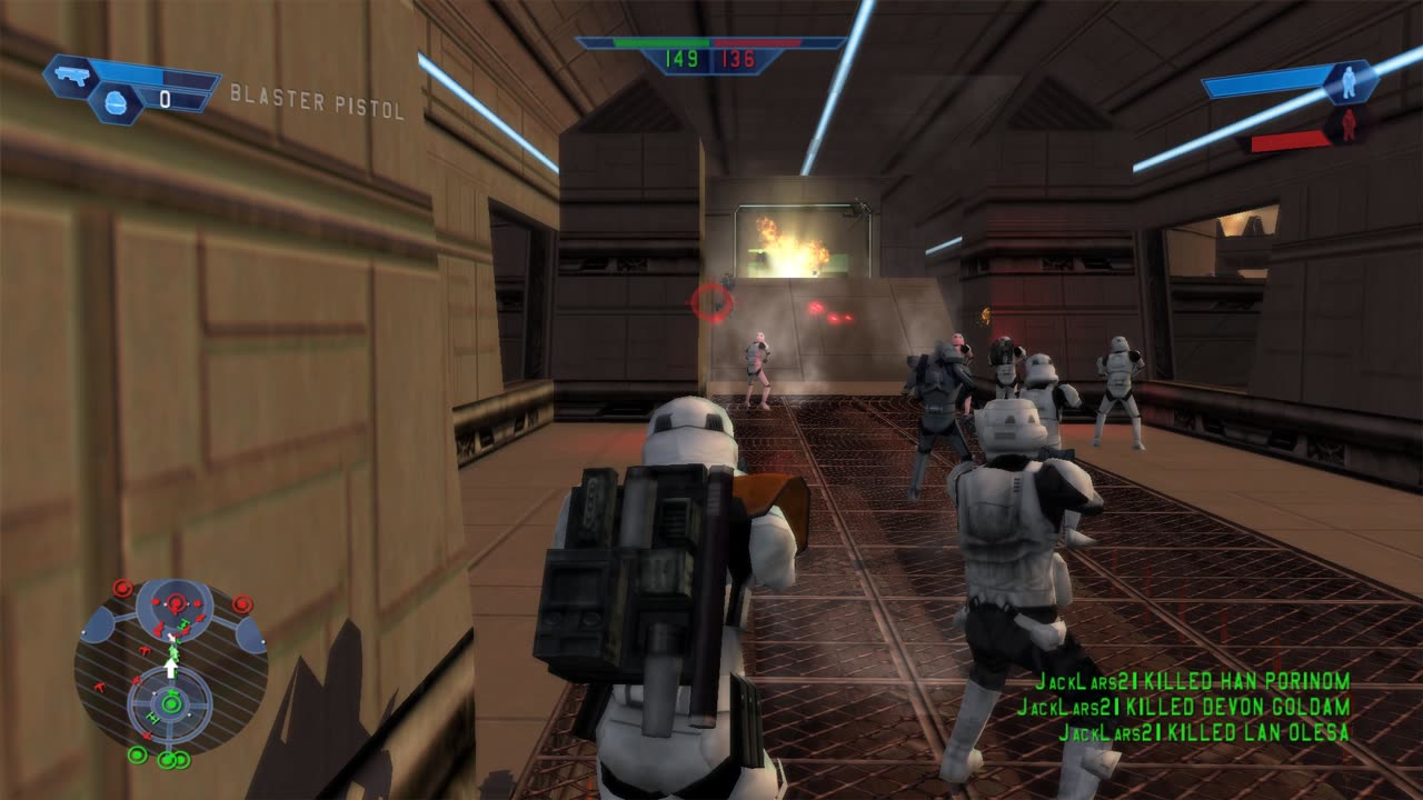 Star Wars Battlefront 2004: Instant Action Bespin: Platform Empire Gameplay