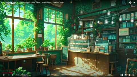 Lofi Coffee Shop ☀ Ghibli-Inspired Summer – Relax, Study & Unwind