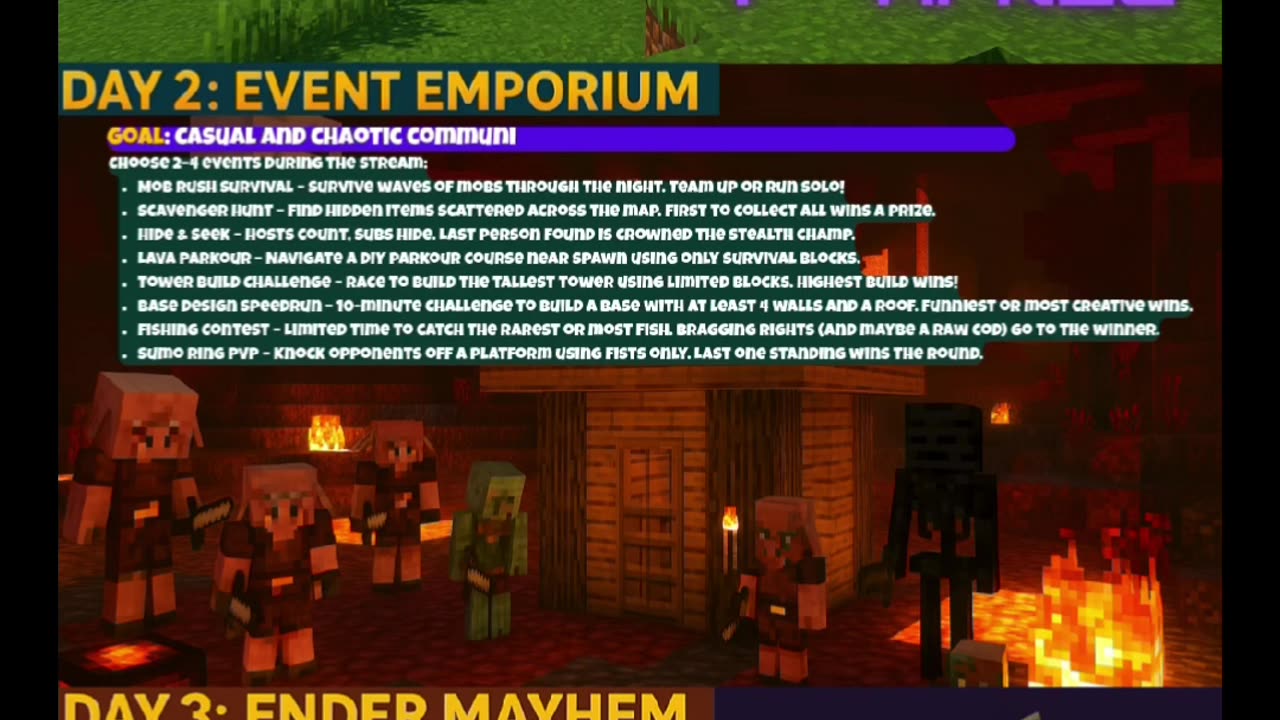JOIN LIVE: Minecraft Challenge – 7th April!