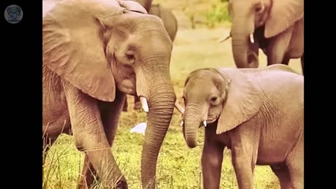 Rare elephant gives birth, a few minutes later a miracle happens
