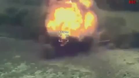 Russian MLRS "Grad" epically explodes after being detonated on PTM-2 anti-tank