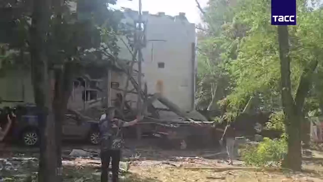 At least five people were killed in a missile strike on Donetsk