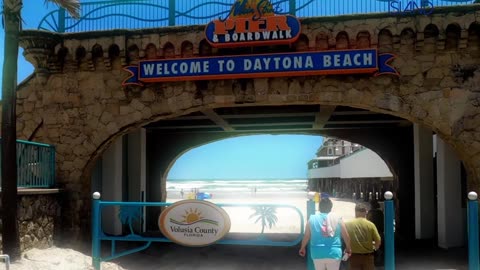 Welcome to Daytona Beach. from disappearing island