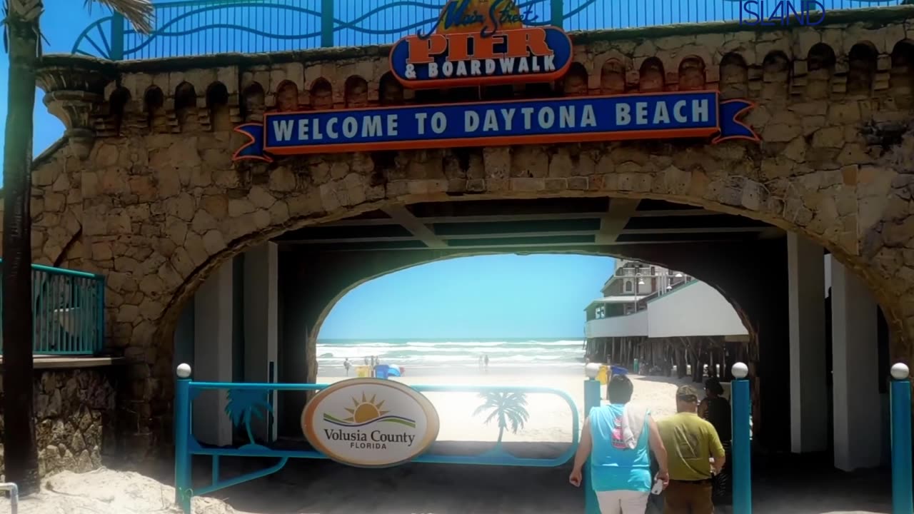 Welcome to Daytona Beach. from disappearing island