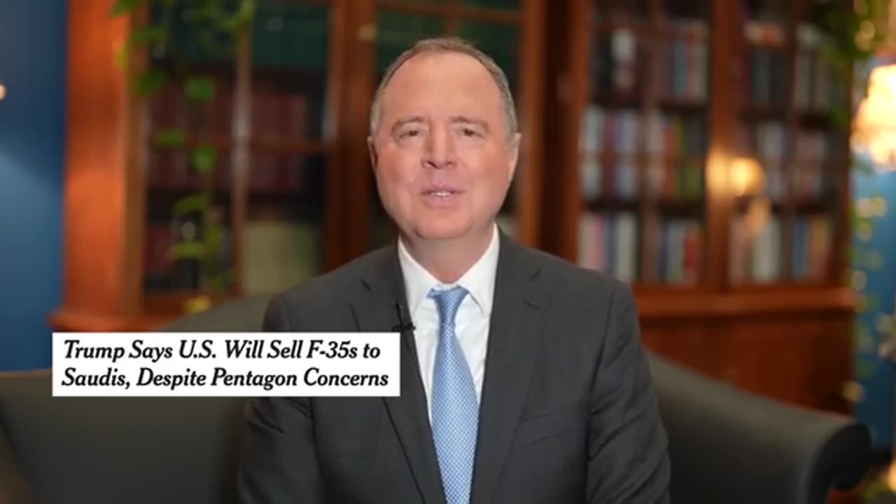 Sen. Adam Schiff Freaks Out Over Trump–Saudi Oval Office Meeting