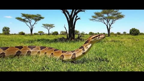 2.4 million years ago Human fight with Gaint crocodile and Python