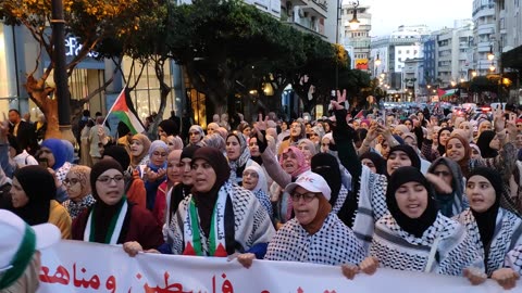 مسيرة شعبية بطنجة تخليدا للذكرى 77 للنكبة الفلسطينية 15 05 2025 صوت المرأة الحرة