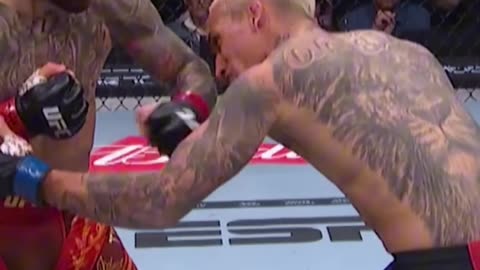 Ilia Topuria hits Charles Oliveira with a nuclear right hand 💥 (slow-mo KO)
