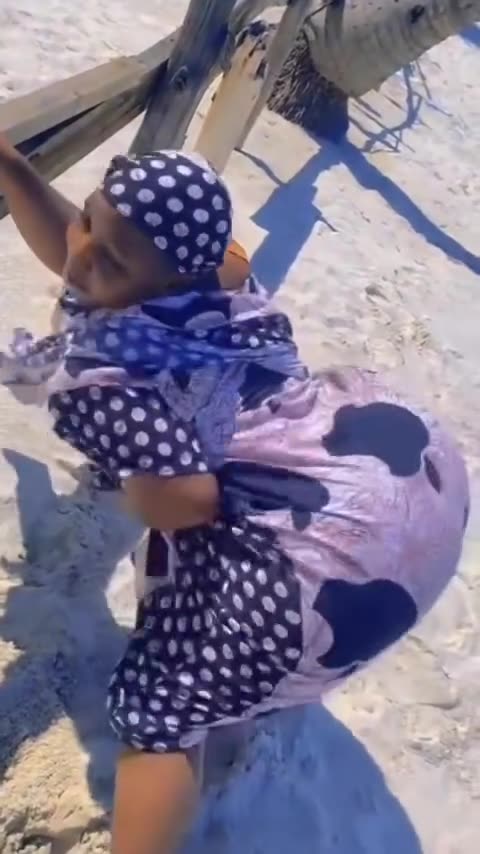Big Booty Twerking on Fans at the beach.
