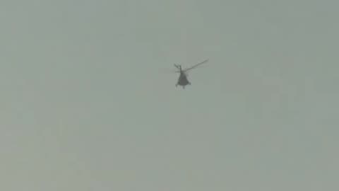 Syrian War SyAF helicopter shot down with MANPADS 2012.11.27