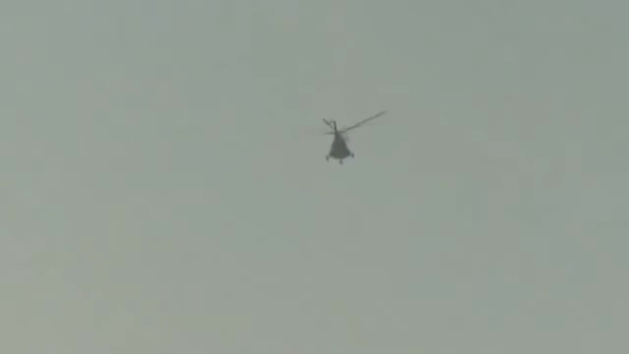 Syrian War SyAF helicopter shot down with MANPADS 2012.11.27