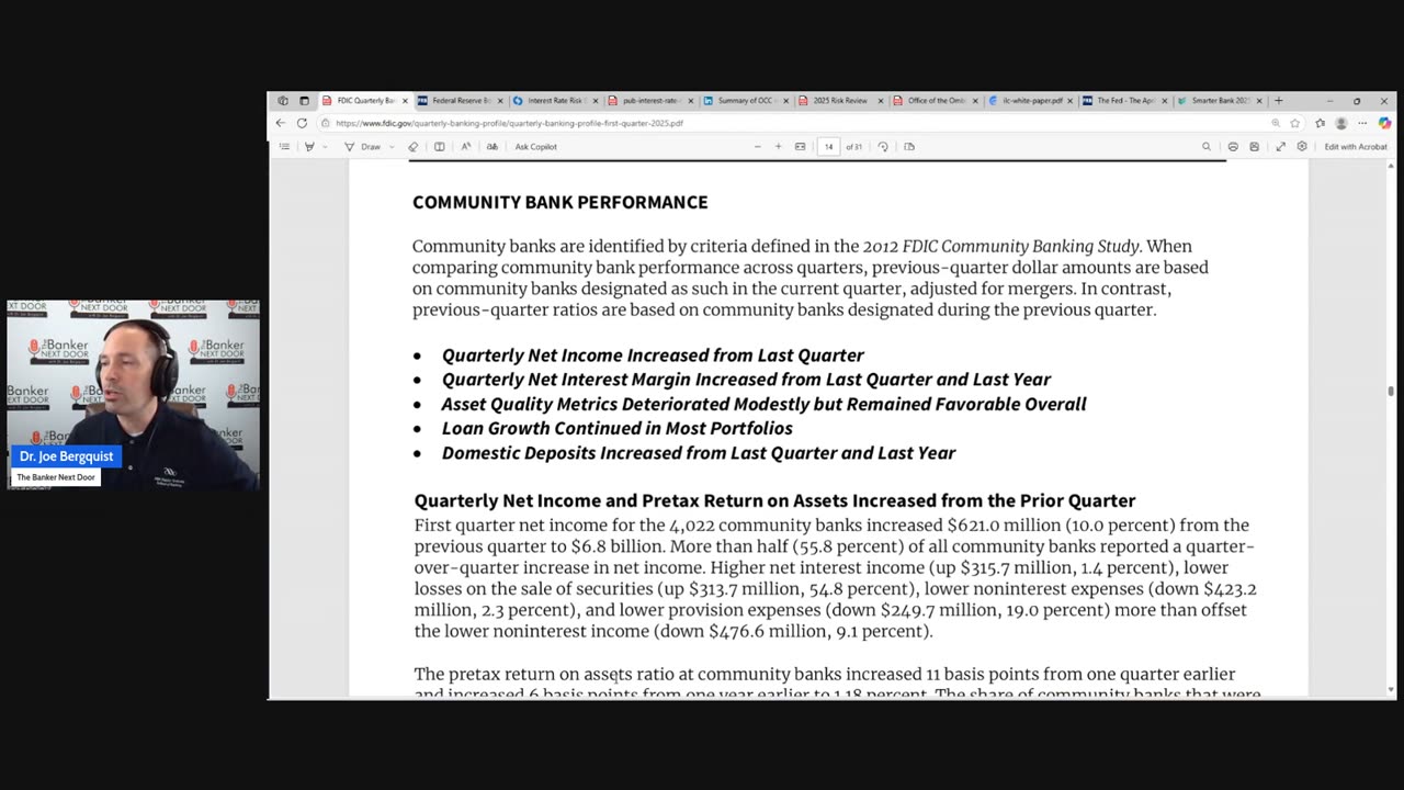 Episode 392: Review of FDIC Quarterly Banking Profile for Q1 2025