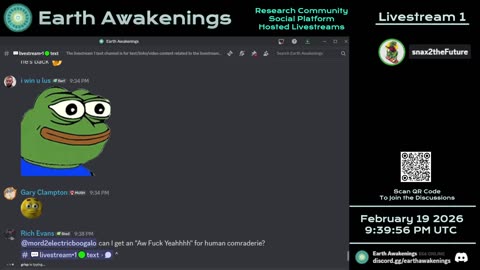 Earth Awakenings - Livestream 1 - #4350 - Live on Rumble/Youtube/X-Twitter/Twitch