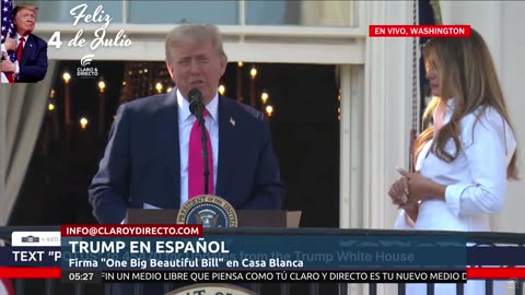 EN VIVO Y EN ESPAÑOL: Trump firma la "One Big Beautiful Bill" en la Casa Blanca – Ceremonia histórica del 4 de julio