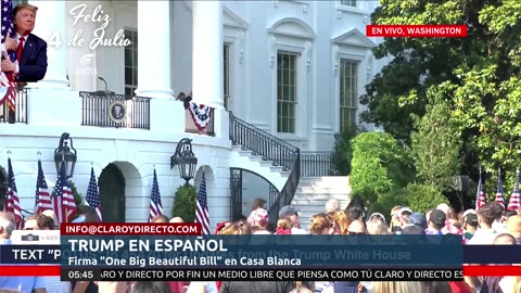 EN VIVO Y EN ESPAÑOL: Trump firma la "One Big Beautiful Bill" en la Casa Blanca – Ceremonia histórica del 4 de julio