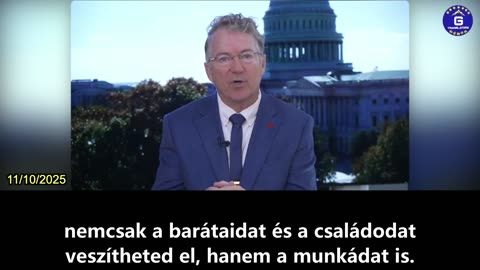 【HU】Rand Paul: A COVID-19 összefüggésben áll a KKP hazugságaival, az amerikai pénzzel és Fauci...