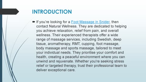 Best Foot Massage in Snider