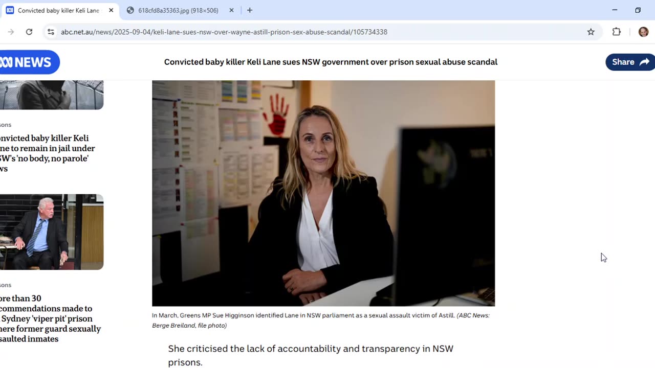 ABC uses jailed baby killer story as a key to open symbolic cell doors and free the Cabal