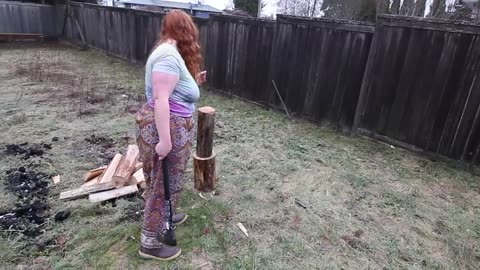 A Day in the Life of a Young Woman in a Winter Forest Village