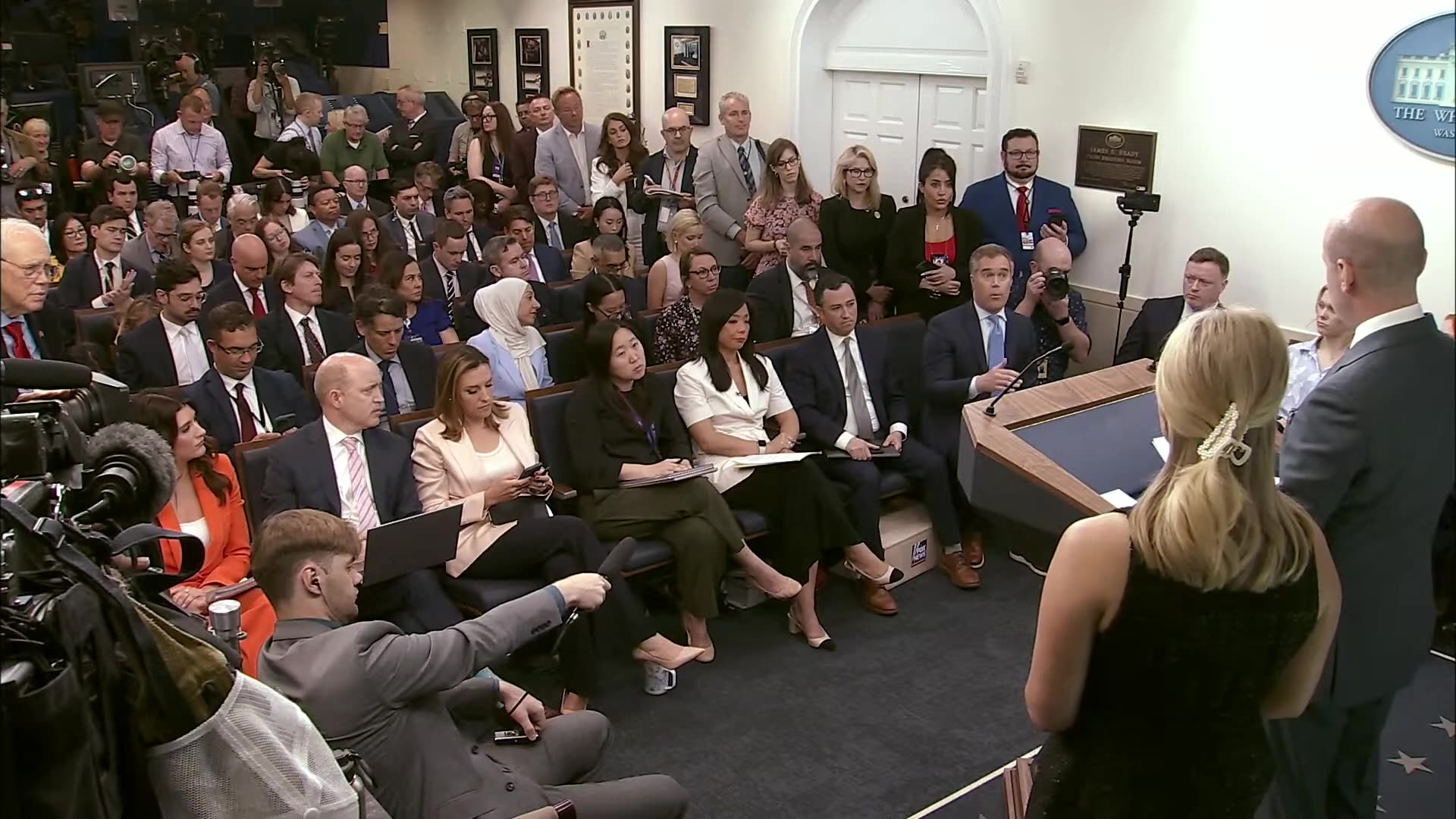 Press Secretary Karoline Leavitt and Stephen Miller Brief Members of the Media, May 01, 2025