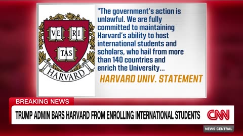 Trump administration revokes Harvard from enrolling any international students 