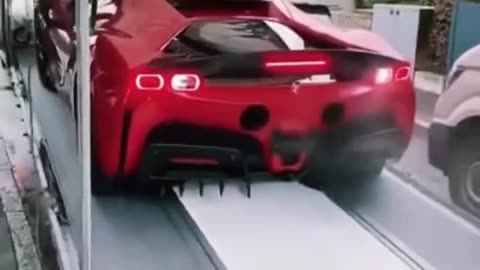 Watch This Ferrari Unload! Enclosed Car Shipping in Action 🚗🔥