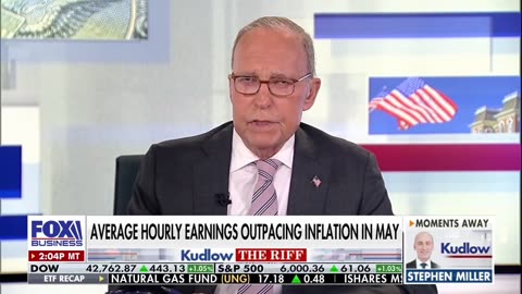 Larry Kudlow says President Trump is having a great time.