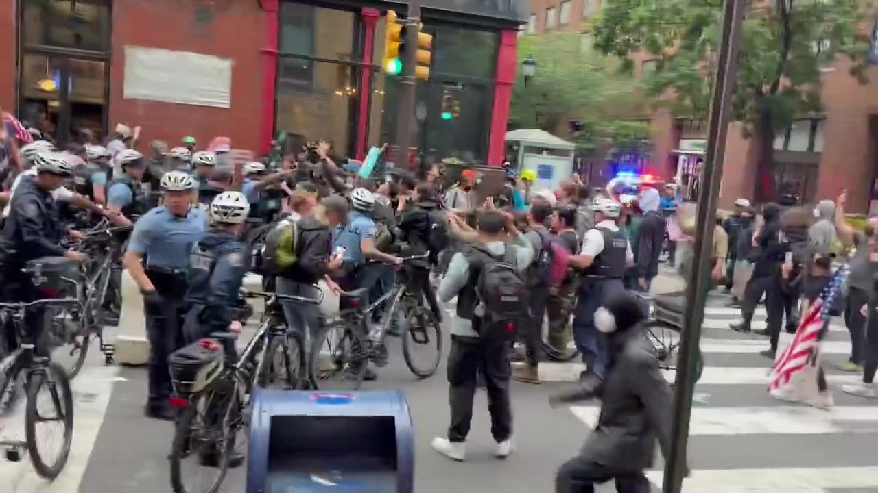 Authorities are straight TOSSING Antifa members in Philly