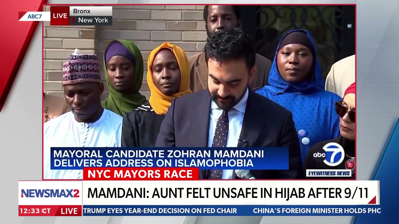 Mamdani’s Tearful 9/11 Story About ‘Aunt’ Who Feared Wearing Hijab