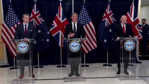 Hegseth touts 'hard power' of AUKUS with Australian, UK counterparts