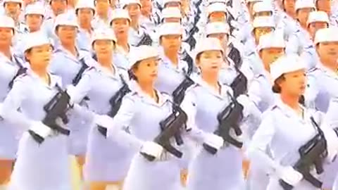 Viral: Inside China’s Toughest Female Parade Unit #military #army #parade #train