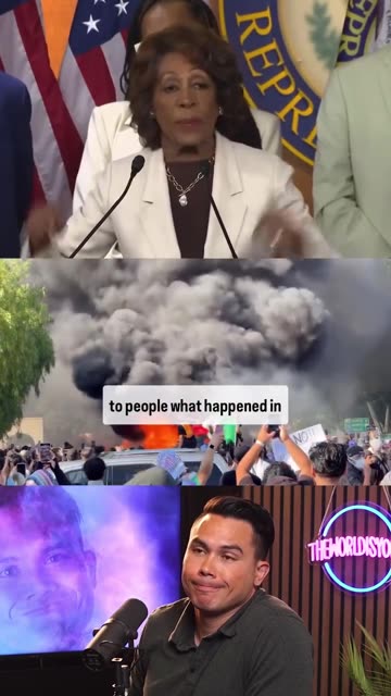 Congresswoman Maxine was on the street. She KNOWS there was no violence 😂