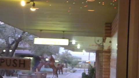 Lights on window look alien!