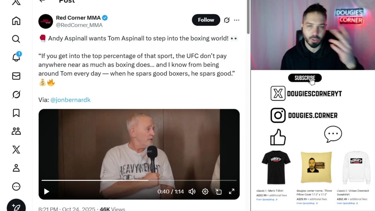 Tom Aspinall getting poked in the eye is GREAT for the UFC