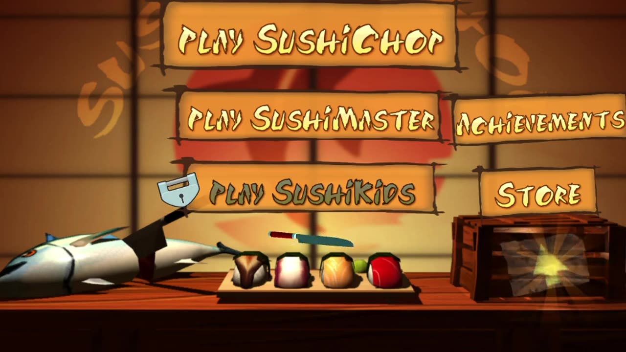 SushiChop main menu extended