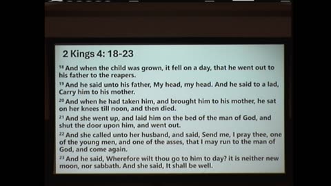 Winton Road First Church of God: The Shunammite Mother (2 Kings 4:8-37) (5/14/25 AM)