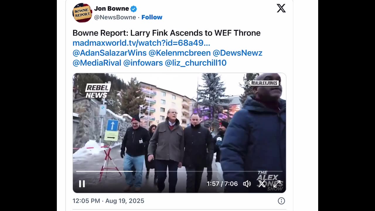 New Larry Fink Head of the World Economic Forum