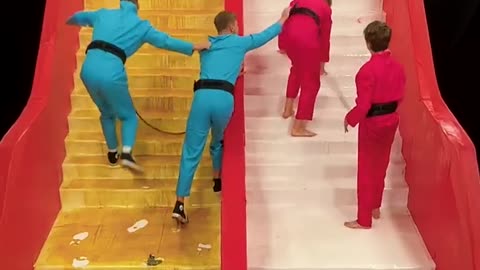 Slippery vs Sticky Stairs