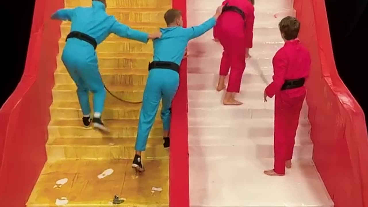 Slippery vs Sticky Stairs