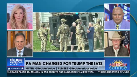 MAN CHARGED FOR TRUMP THREATS