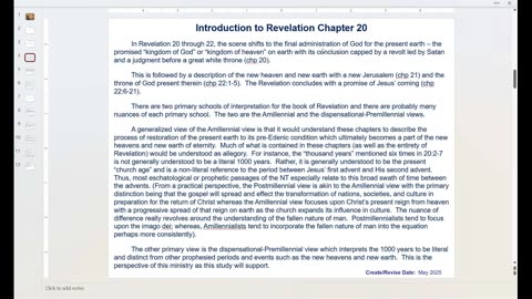 Revelation 20 Introduction