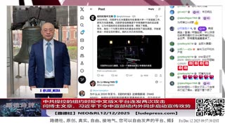 【路德社】中共操控的纽约时报中文版X平台连发两次攻击闫博士文章，习近平下令中宣部墙内外同步放量，习究竟怕啥为何如此急迫发动大规模舆论围剿？12/12/2025 Neo&RL