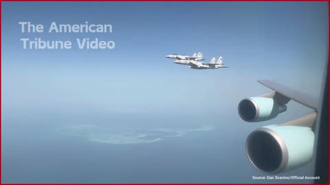 Watch: Donald Trump Reacts To Jet Fighter Escort Into Saudi Arabia